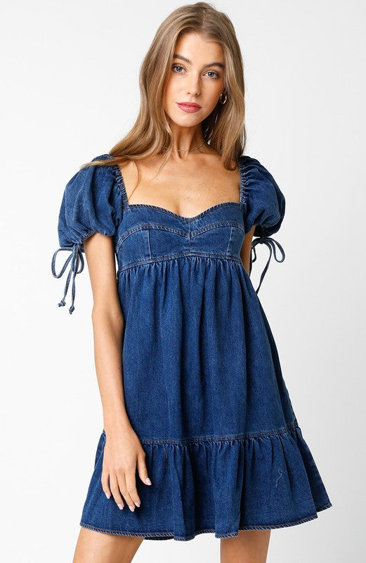Denim Baby Doll Dress