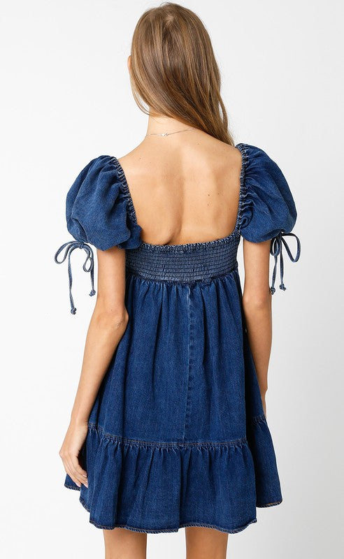 Denim Baby Doll Dress