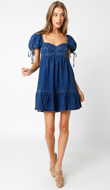 Denim Baby Doll Dress