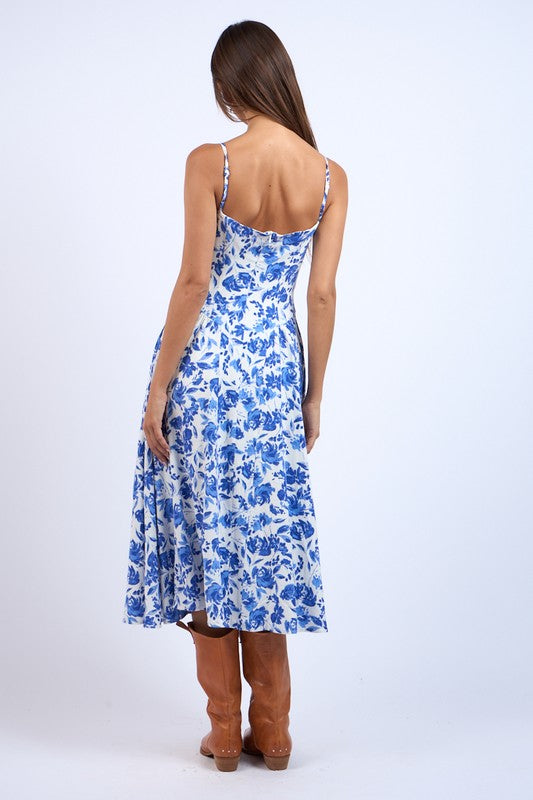 NAVY FLORAL UNDERWIRE