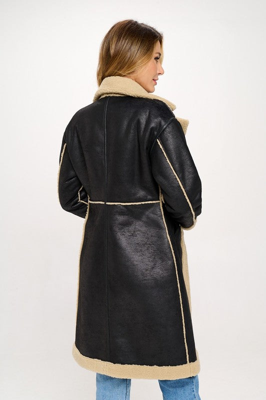 Reversible Bonded Long Coat