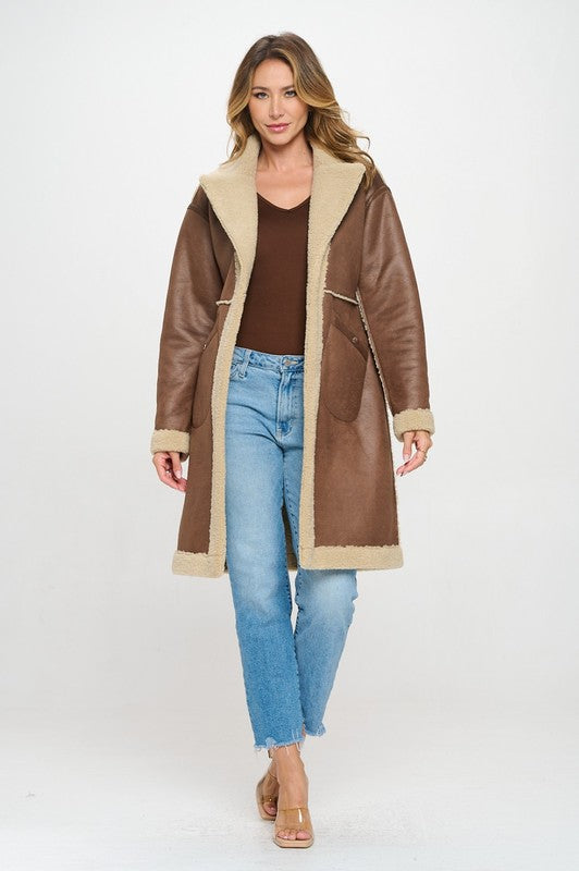 Reversible Bonded Long Coat