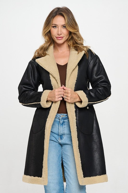 Reversible Bonded Long Coat