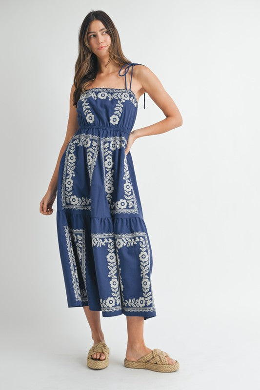 Navy Box Dress
