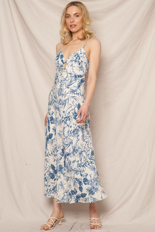 Blue Forest Long Dress