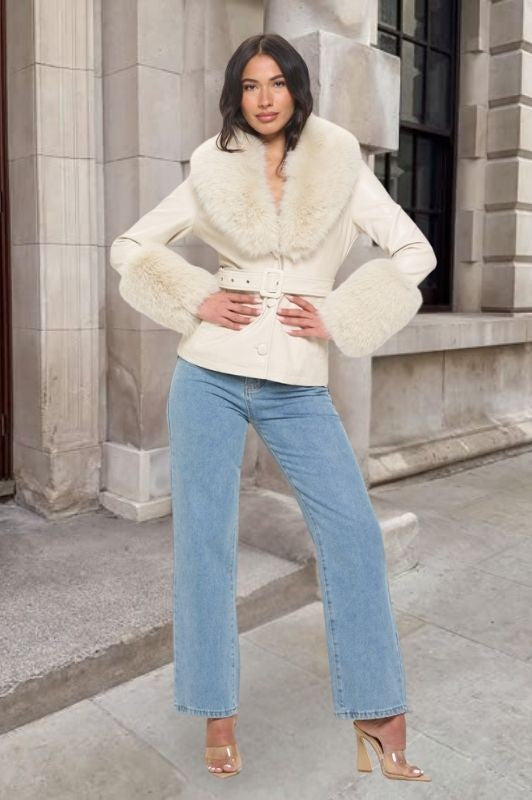 Prestige Vegan Leather Blazer