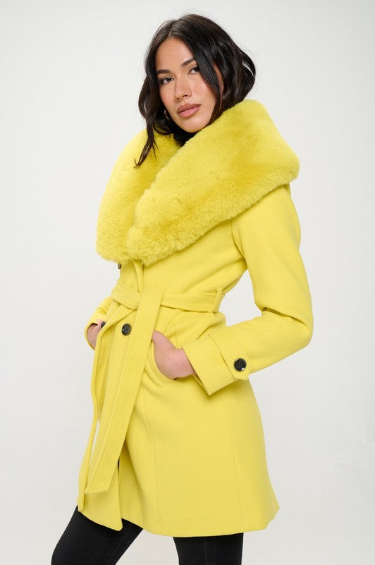 Citrus Fur Coat