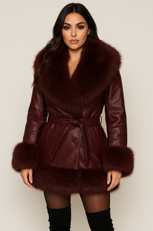 Lux Rim Fur Coat
