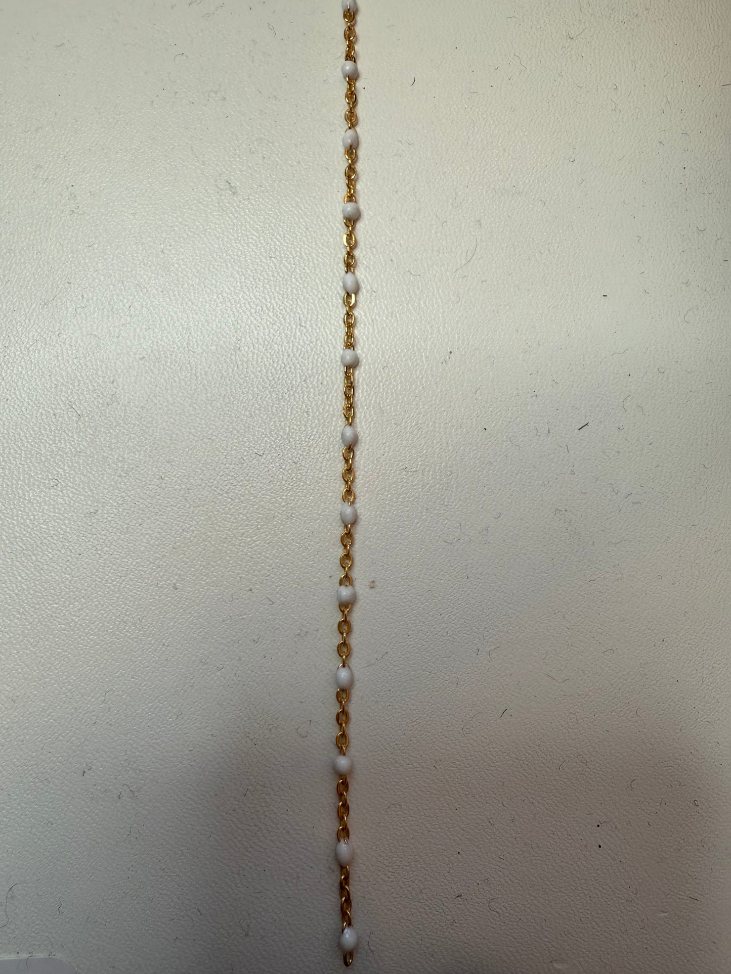 Gold White Chain
