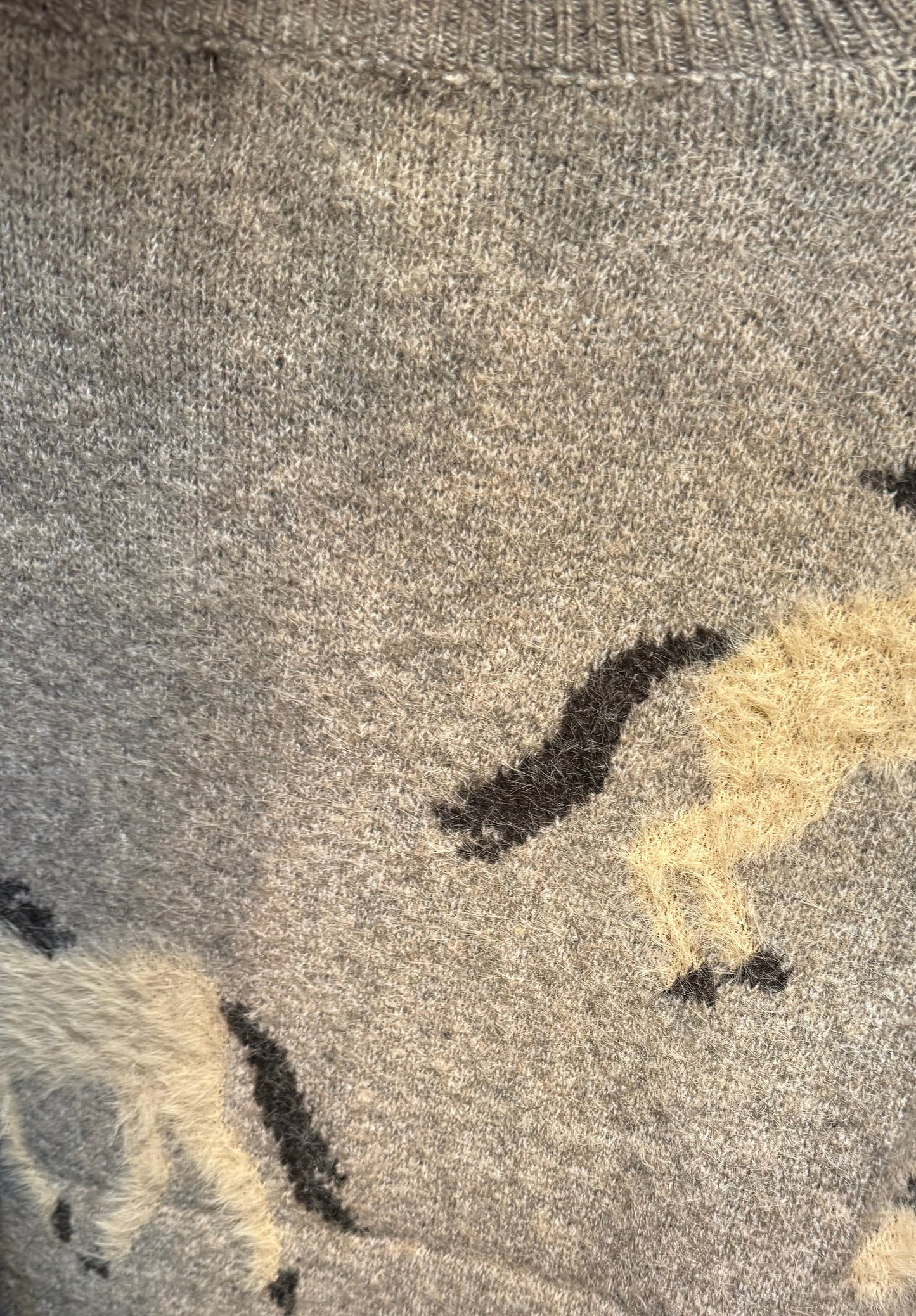 Horse print sweater