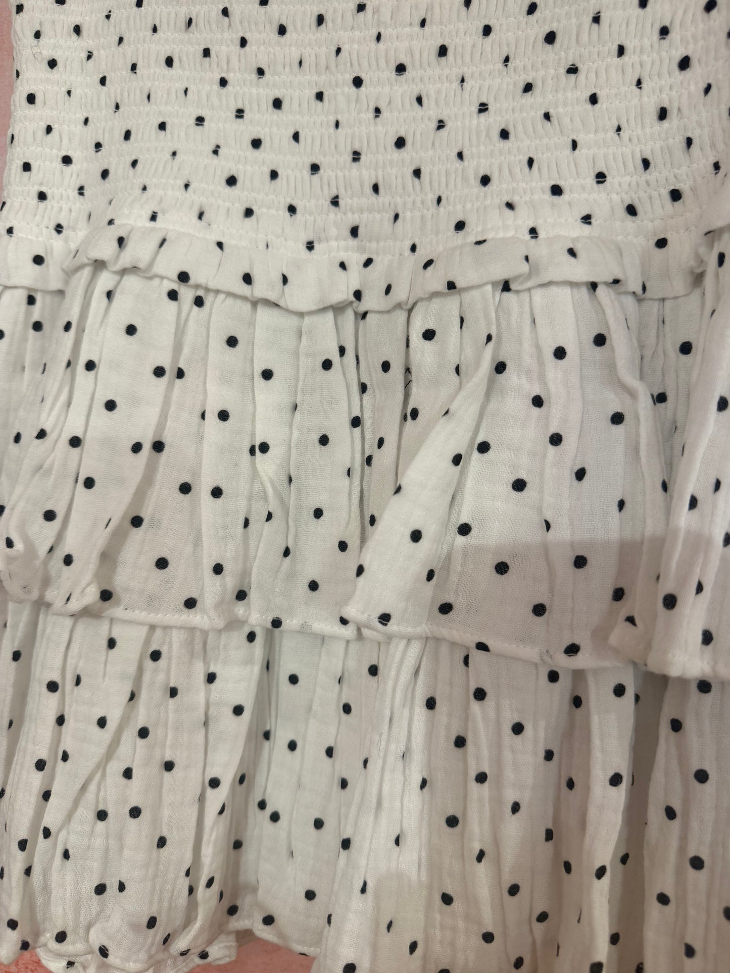 Eyelet Polka Dot Skirt