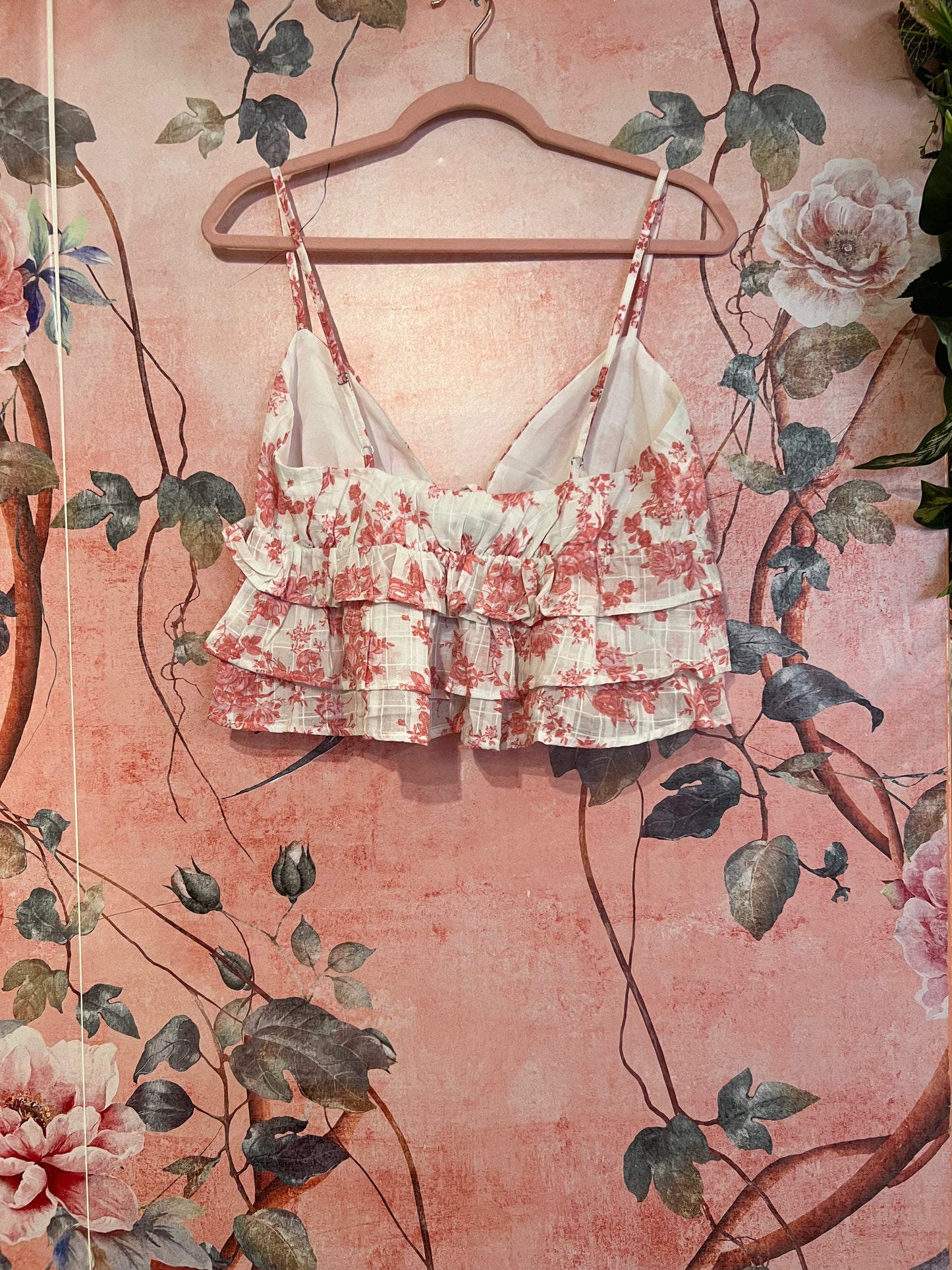 Floral Sweetheart Crop Top