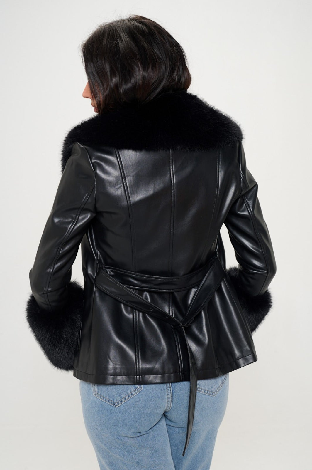Prestige Vegan Leather Blazer