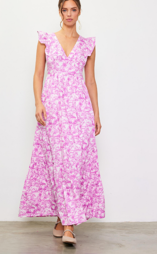 Tie Back Maxi dress