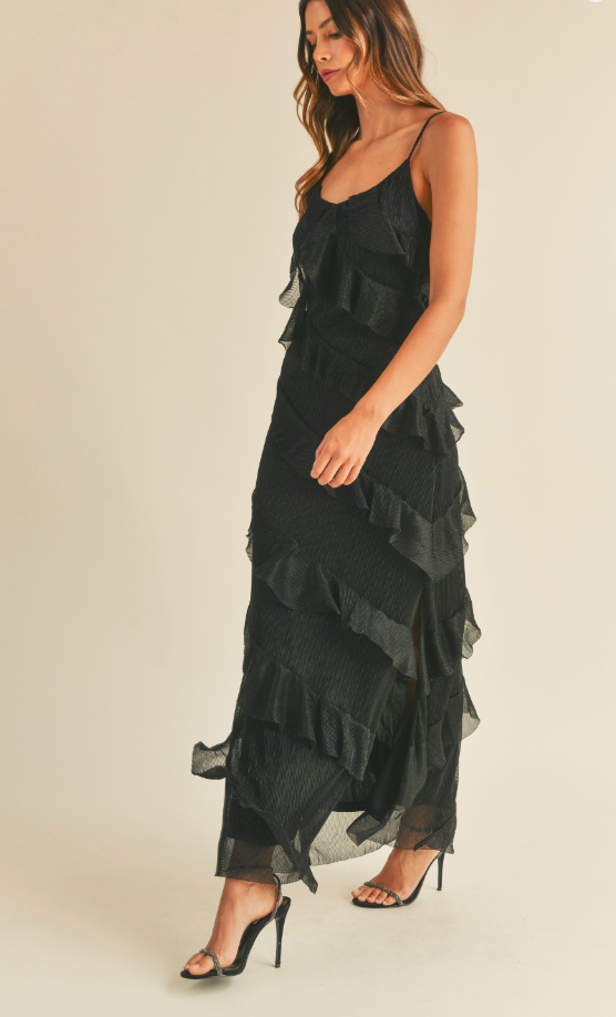 Black Spark Long Dress
