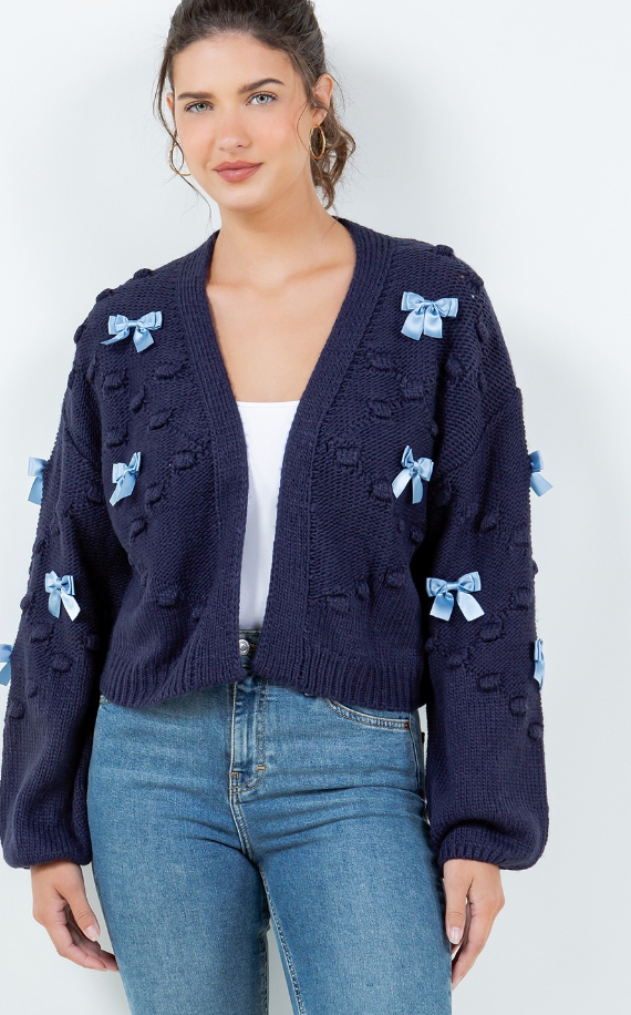 Mia Bow Cardigan