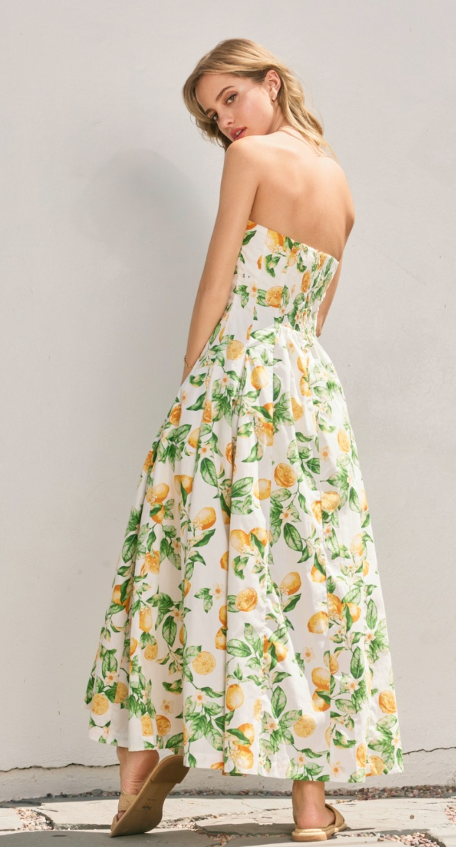 Lemon Long Dress