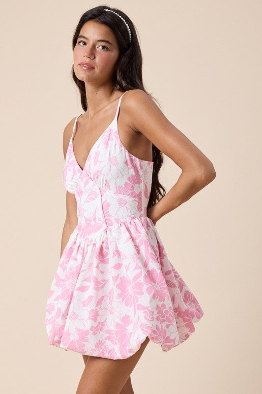 Vivid Floral Mini Dress