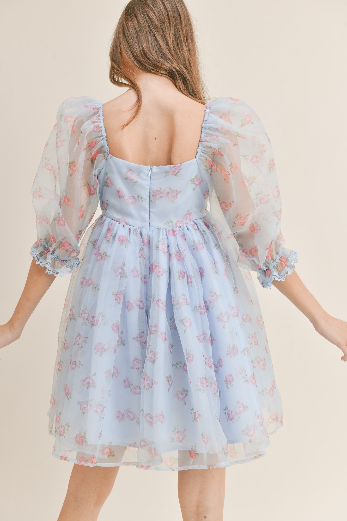 Organza tulle babydoll dress