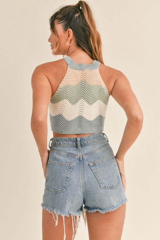 Wavy Pastel Top