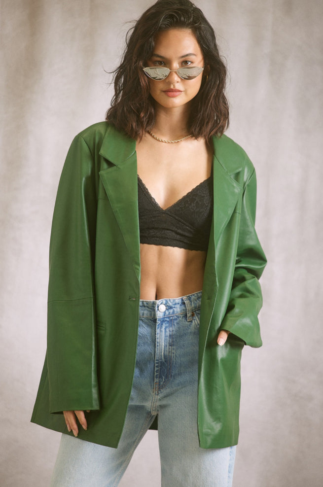 Green Leather Jacket