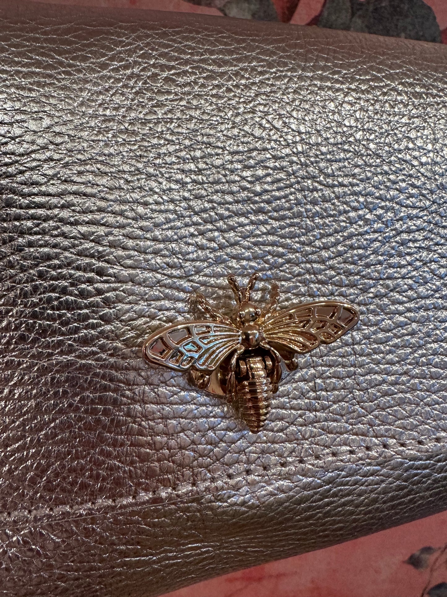 Metallic Leather Bag