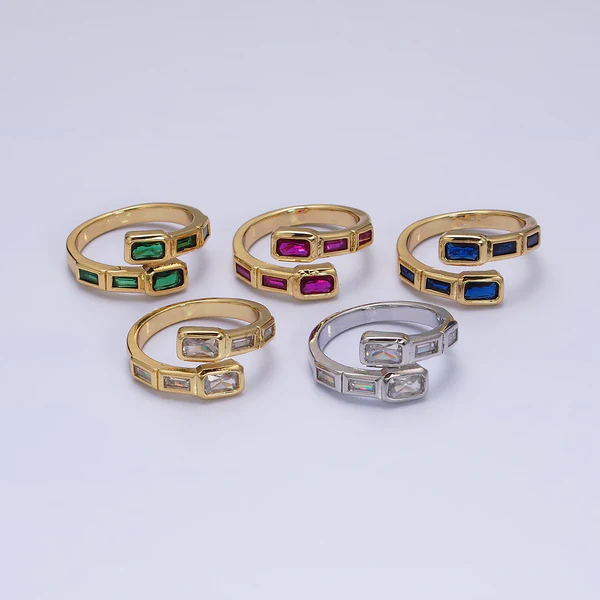 16K Gold Filled Baguette Ring