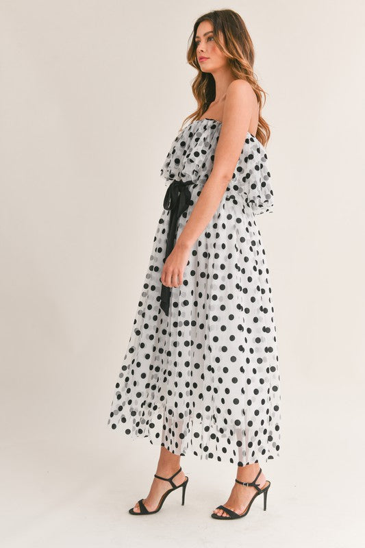 Polka Dots Long Dress