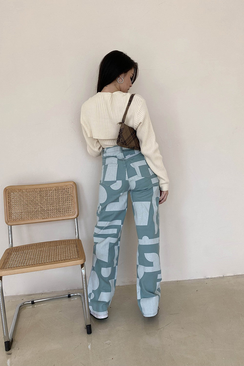 Geometric Print Pants