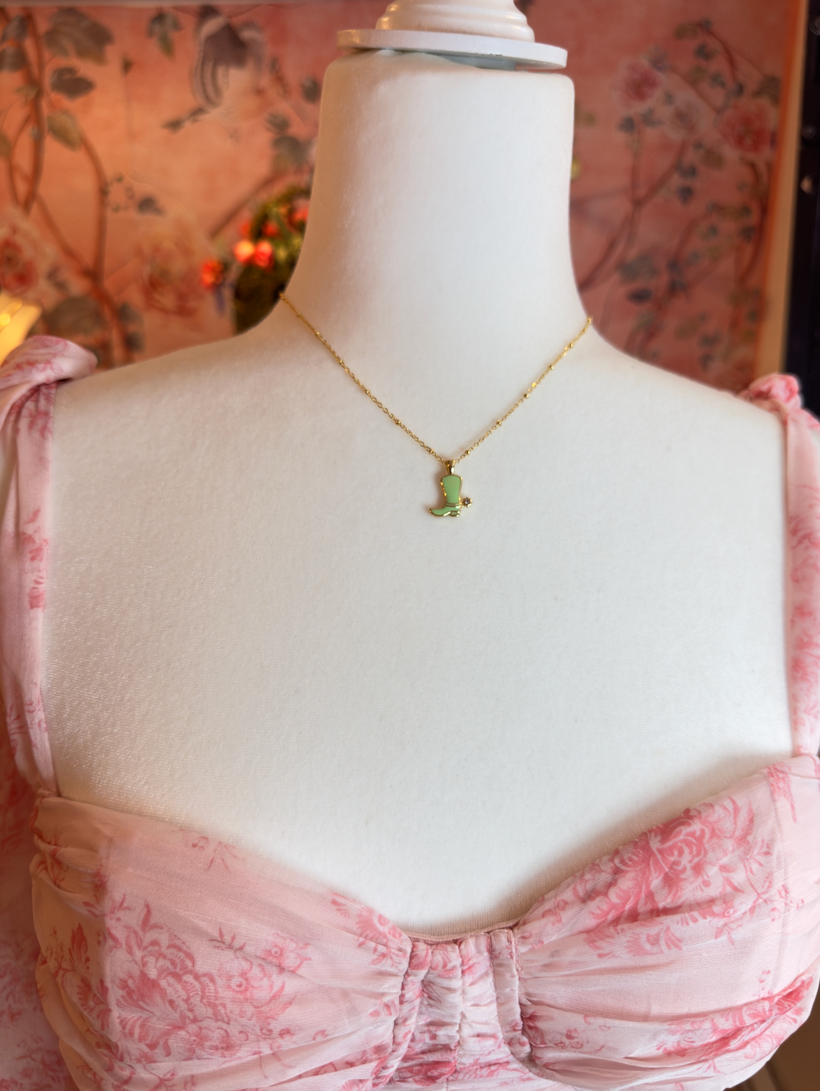 Cowgirl Boots Necklace