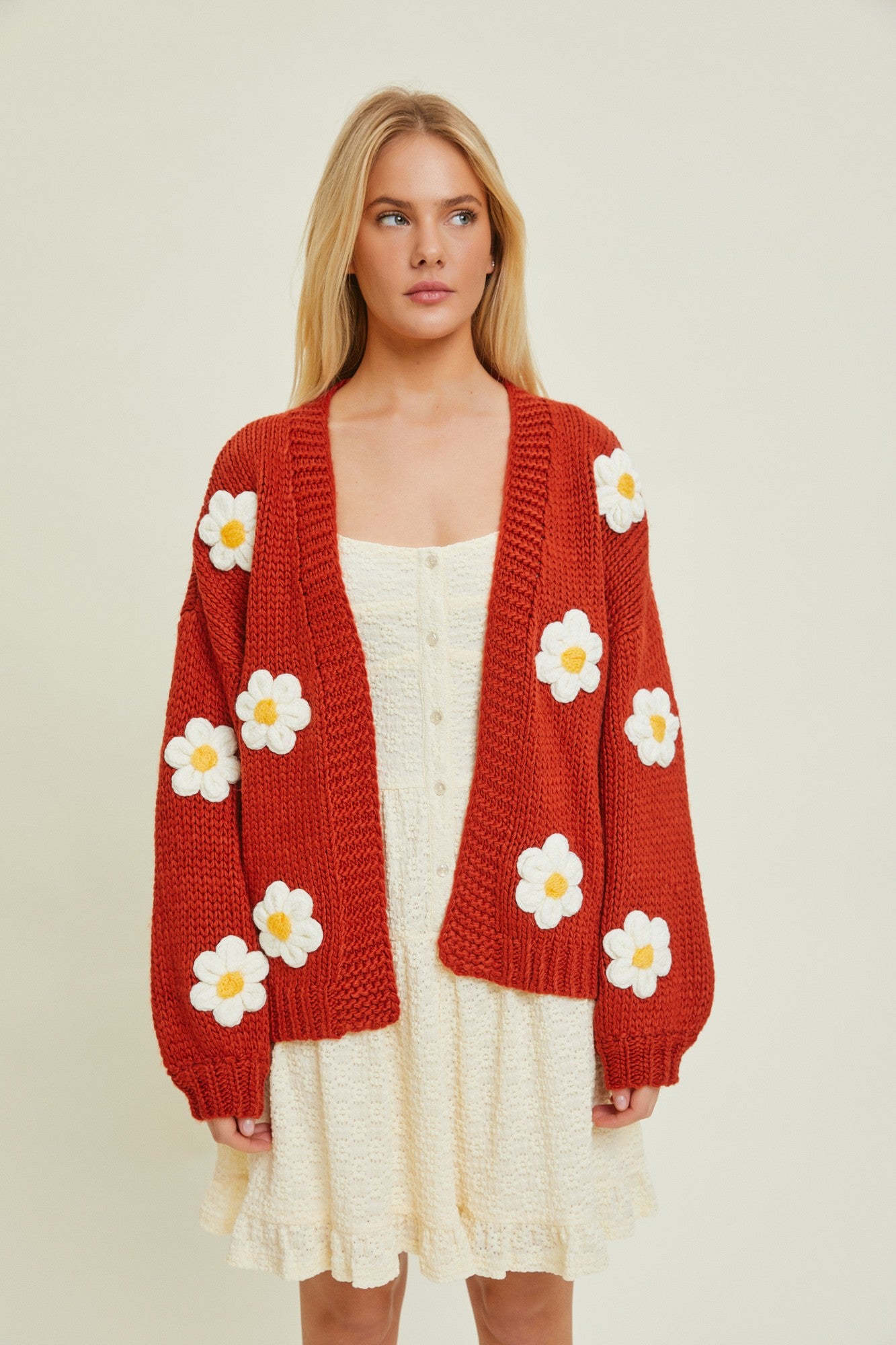 Maxi Flower Cardigan