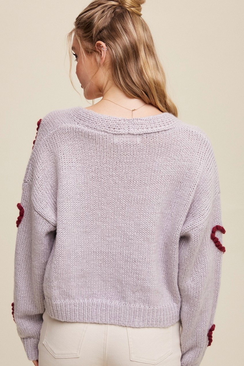 Dot Heart Cardigan