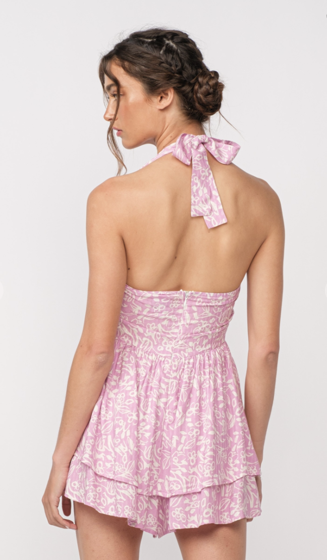 Floral Halter Dress