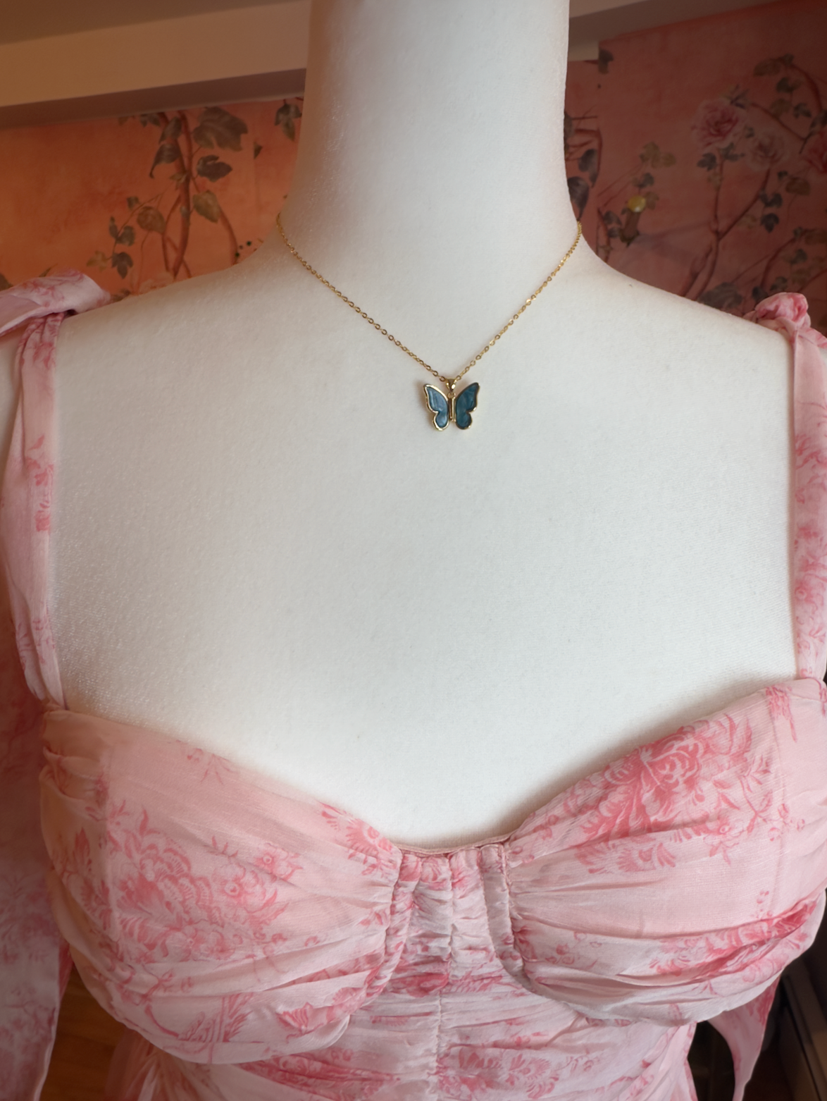 Realistic Butterfly Necklace