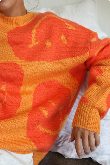 Wavy Smiley Sweater