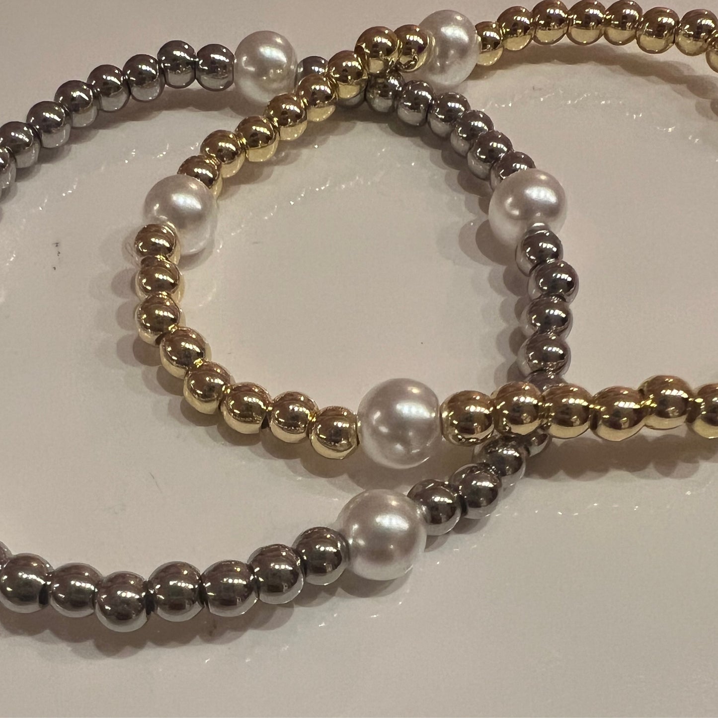 Gold Balls with Pearl