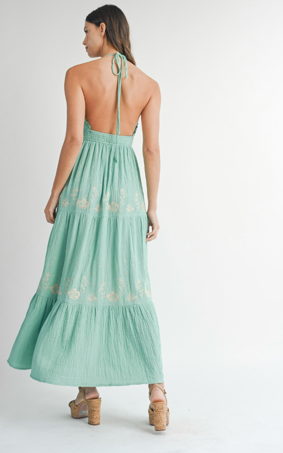 Embroided Maxi Dress