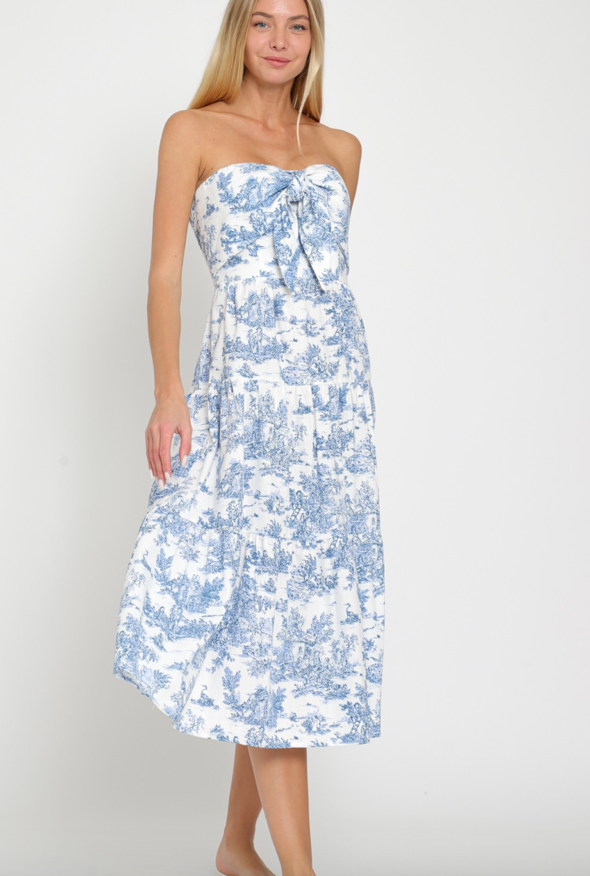 Tube Tie Midi Dress