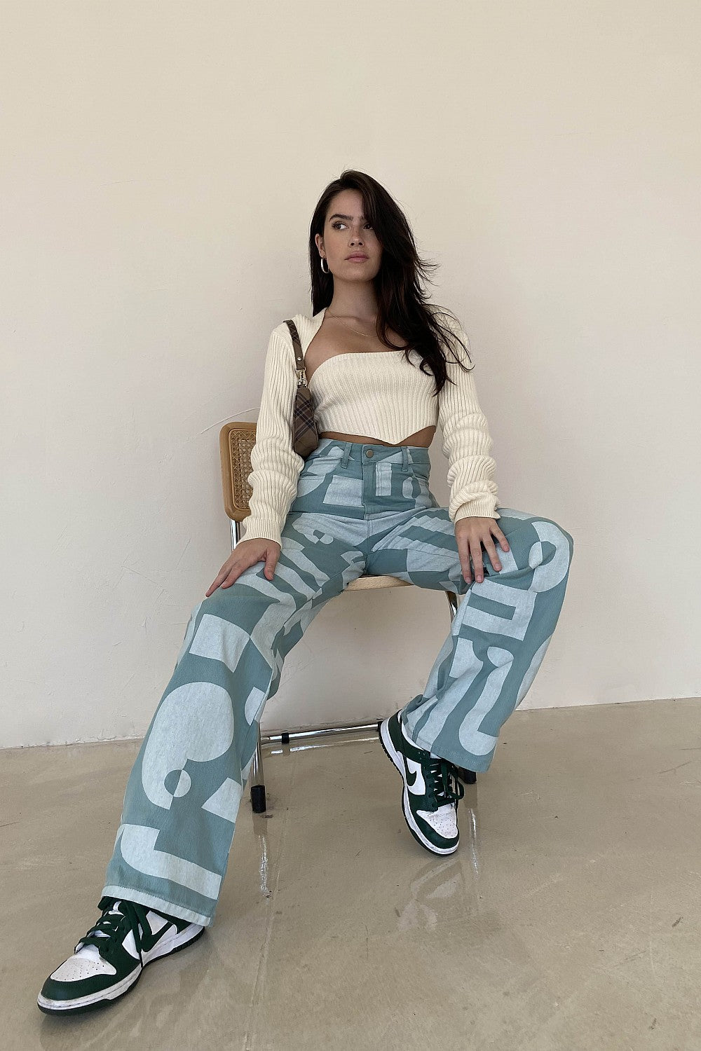 Geometric Print Pants