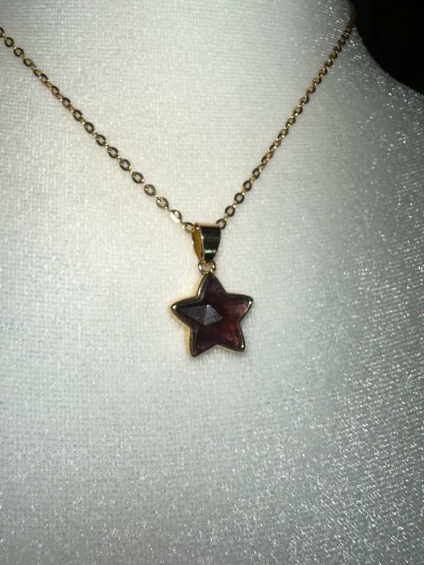 Dark Crystal Star Necklace