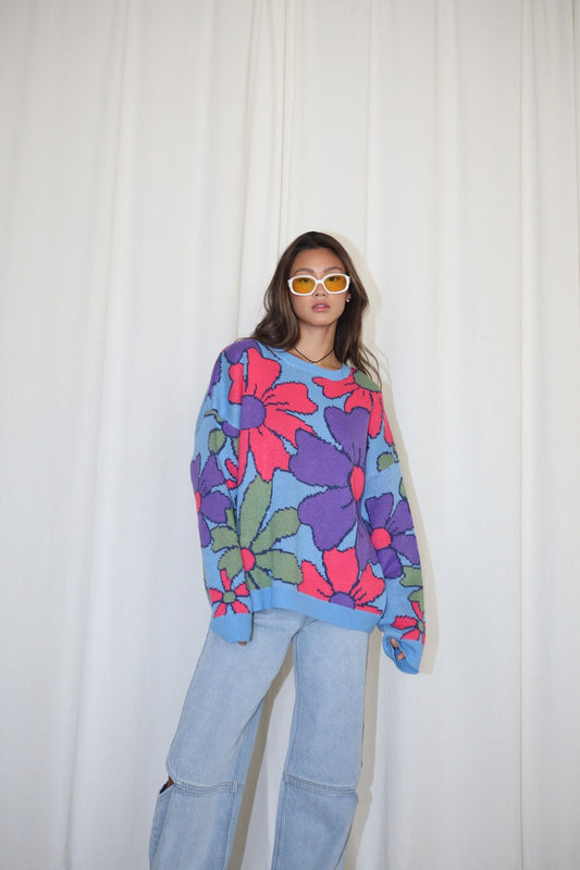 Big Flowers Sweater