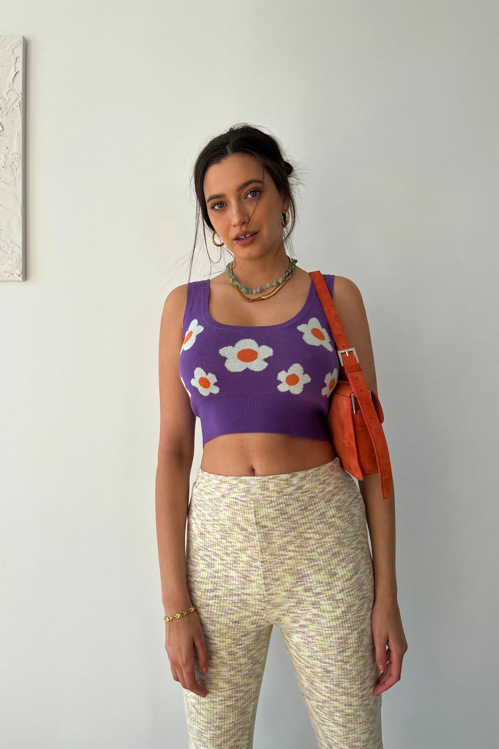 Daisy Sweater Crop Top