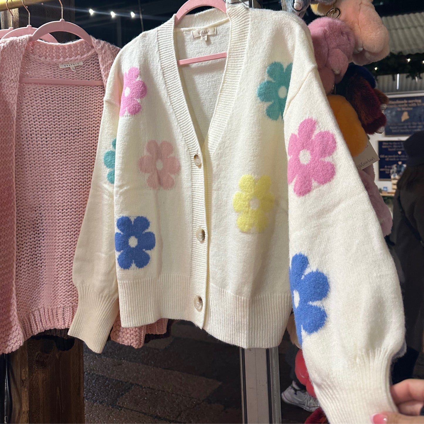 Pastel Flower Cardigan