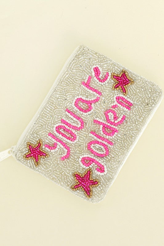 HANDMADE BEADWORK COIN BAG