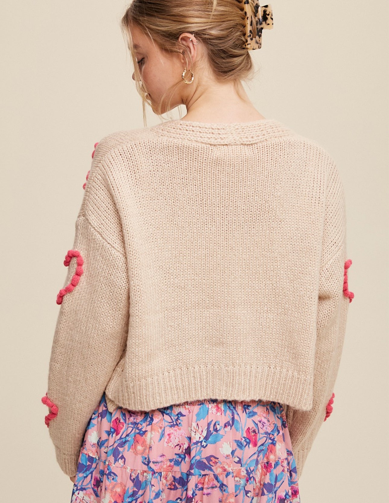 Dot Heart Cardigan