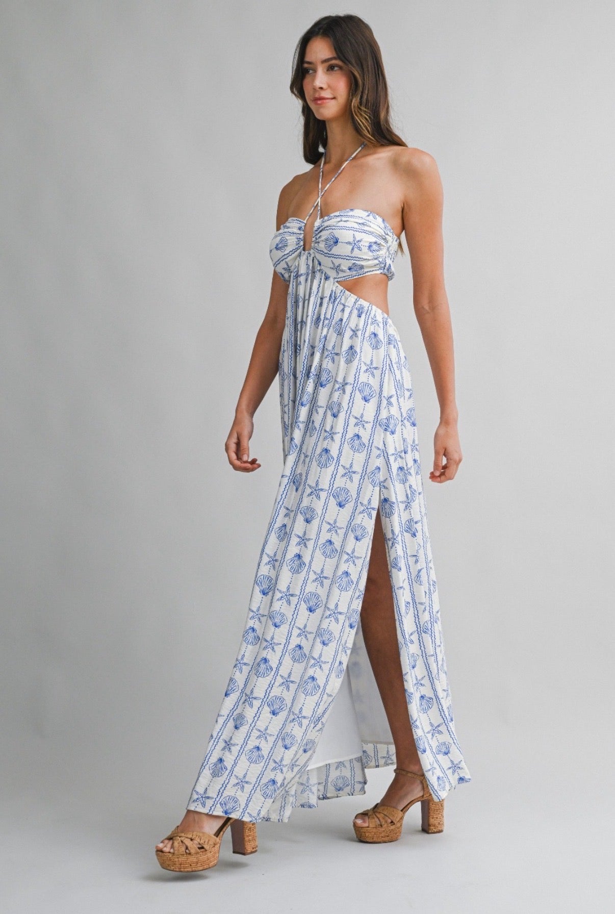 Sea Long Dresss