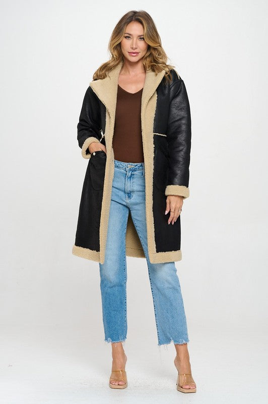 Reversible Bonded Long Coat