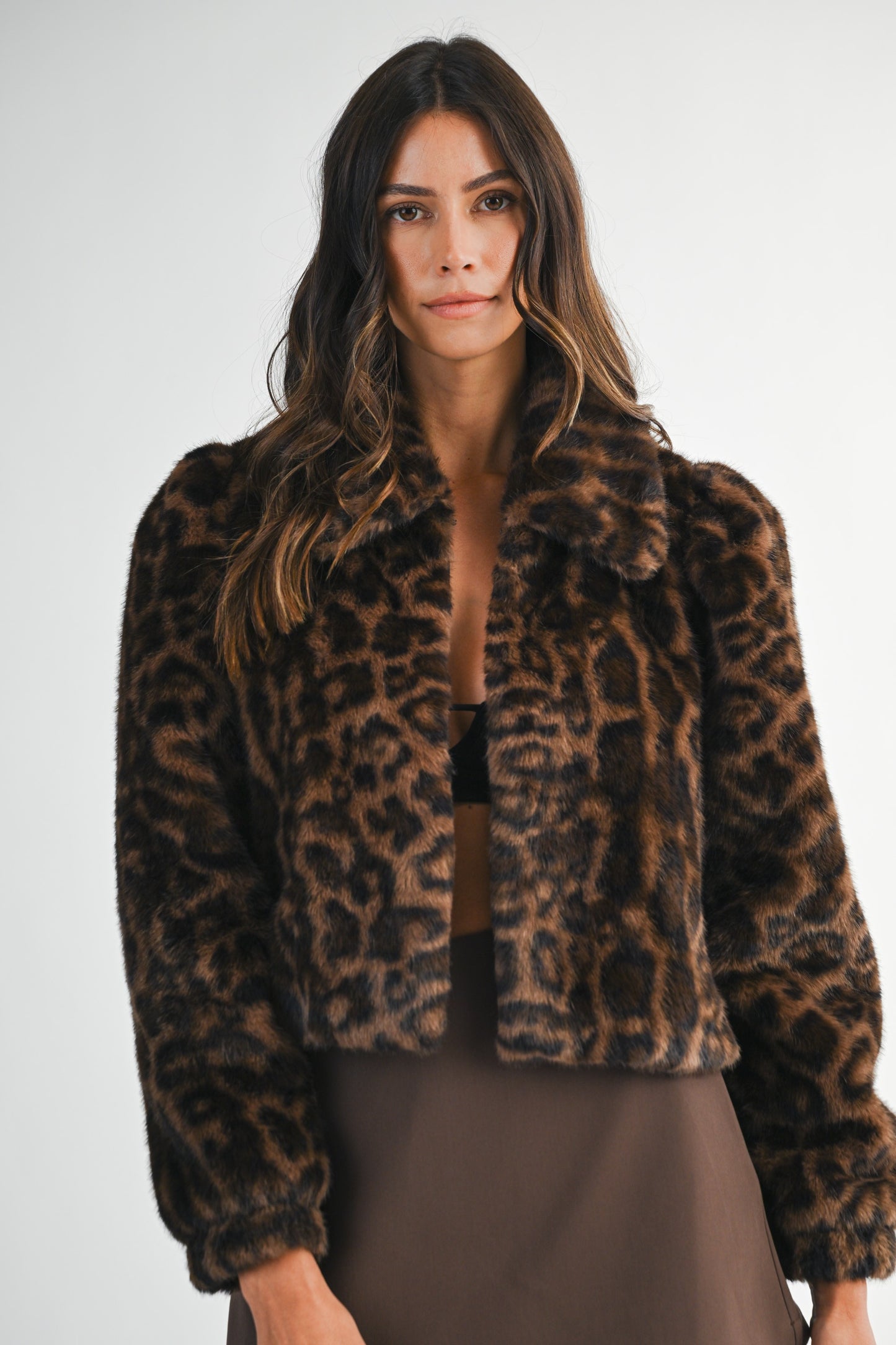 Leopard Crop Jacket