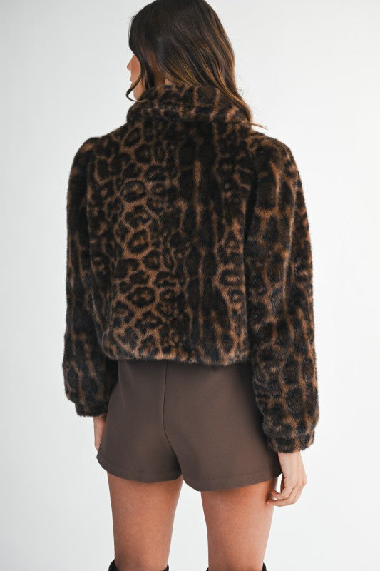Leopard Crop Jacket