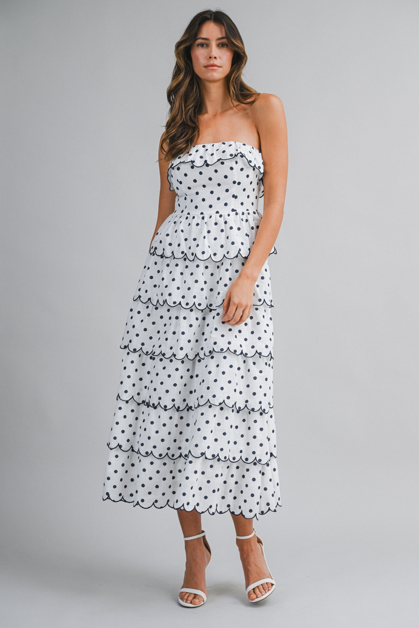 Polka Dot Midi Dress
